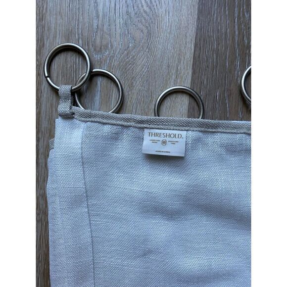 Threshold 1 Panel Light Filtering Long Window Curtain - Picture 5 of 6